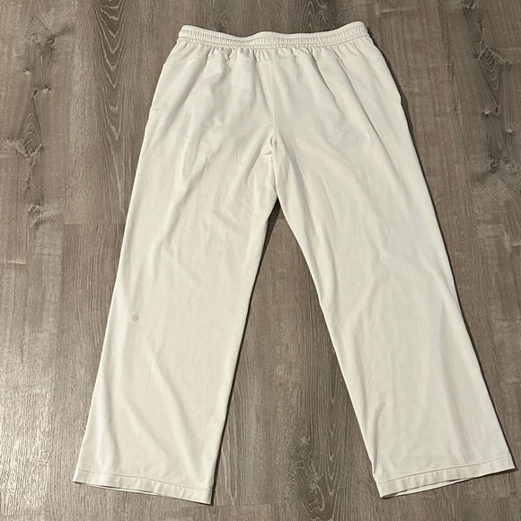 Lululemon 14 Women’s Soft Jersey Cream Straight Leg Mid Rise Casual Lounge Pants - Picture 5 of 12